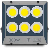 LedClick Halogen-Led-Lampe 300W Reflektor Für Bau, Garten, Lager
