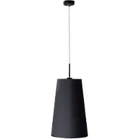 Massive Pendelleuchte 380303010, Flexible Halterung, Schwarz, Schwarz, Metall, Stoff, Schlafzimmer, Wohnzimmer