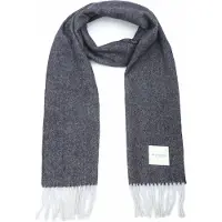 Profuomo Schal Lammwolle Navy Blau