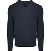 Steppin' Out Pullover V-Ausschnitt Merinowolle Navy
