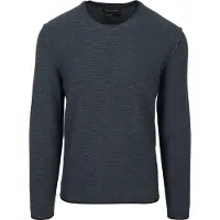 Marc O'Polo Pullover Crewneck Cotton/Linen Dark Blue - XL