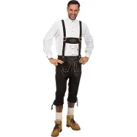 Sonstiges Lederhose dunkelbraun - AUSLAUF, Größe:60