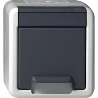 Gira 444030, Schuko, Grau, 250 V, 16 A