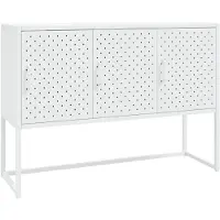 Syfax Sideboard Weiß 105x35x75 cm Stahl