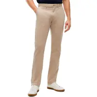 Tommy Hilfiger Chinohose "CORE HARLEM ESSENTIAL", Herren, Gr. 40, Länge 34, grün (batique khaki), Twill, Obermaterial: 97% Baumwolle, 3% Elasthan, unifarben, normal, Hosen Chinohose, Tapered Fit