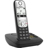 Gigaset A690A, Analoges/DECT-Telefon, Kabelloses Mobilteil, Freisprecheinrichtung, 100 Eintragungen, Schwarz