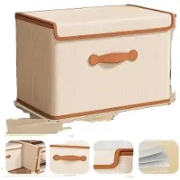 OEM Aufbewahrungsbox, faltbares Design, langlebiges Material, 42L Beige
