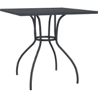 Syfax Gartentisch Anthrazit 80x80x72,5 cm Stahlgeflecht