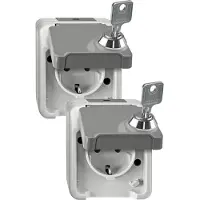 Merten SCHUKO-Steckdose lichtgrauMEG2424-8029