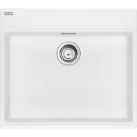 Franke Maris MRG 610-60, Bündiges Waschbecken, Quadratisch, Granit, Weiß, 1 Becken, Polar white