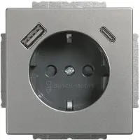 Busch-Jaeger BUSCH JAEGER USB-Steckdose SCHUKO 20 EUCB2USBAC-866 A+C