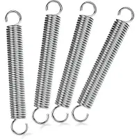OEM Caravan-Schatten-Schirm - Sicherungsmaterial - 4-fach Stahl-Feder mit doppelten Haken - Zelt-Abdeckung - Sonnenseil - Stahlveer (4 Stücke)