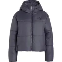 Adidas Outdoorjacke SPORTSWEAR "ESSENTIALS HIGHLOFT PUFFER, ISOLIERT", Damen, Gr. XXL, grau (aurora onix), Obermaterial: 100% Polyester, Jacken Outdoorjacke