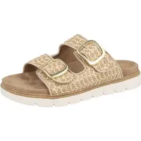 Jana Damenschuhe Pantoletten Bequem Braun Freizeit