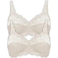 Susa 2er Pack BH ohne Bügel Latina Champagner Champagner