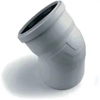 Rehau RAUPIANO PLUS, Bogen, DN 110, 45 Grad, wandverstärkt, 1 Stk.