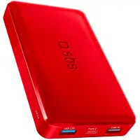 SBS Powerbank fast charge mit 10.000 mAh und 2 USB
