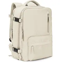 OEM Große Reisehandtasche Damen mit 17-Zoll-Laptopfach, Wasserfest und USB-Ladestation - Beige Reisetrolley für Frauen - Große Reisebegleiterin mit hohem Sitz - Hochwertige Reisebeutel für die ganze Welt