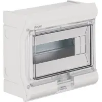 Hager VE110SN Kleinverteiler, vector, APV, IP65, 10 Modul, UV-stabil, ohne Leitungseinführung