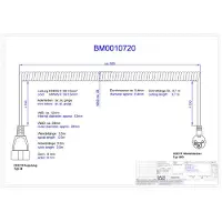 Bachmann Wendelleitung 0,5m-2m weiss, H05VV-F 3G1,5mm² CEE7/7