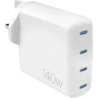 Puro MiniPro 140W Wandladegerät mit GaN-Technologie: 4 USB-C-Anschlüsse (UK)