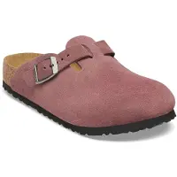 Birkenstock - Kid's Boston BS Suede Leather - Sandalen Gr 28 - Narrow braun