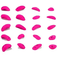 Blue pill - Easy Boulder - Klettergriffe Gr XS-M rosa/weiß