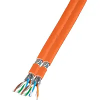 Efbe-Schott Duplex LAN Cat.7 1000 AWG23 S/FTP -- 2x4P CPR Dca, orange, 100m
