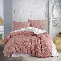 OEM Dunkelorange atmungsaktives Bettwäscheset 135x200cm