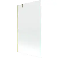 Mexen Next Duschabtrennung 1-flügelig 100 x 150 cm, transparent, gebürstetes Gold - 895-100-000-00-00-55