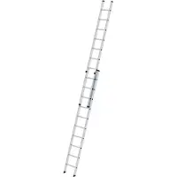 Munk Aluminium-Schiebeleiter 2-teilig ohne Traverse 2x10 Sprossen