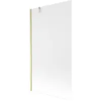 Mexen Next Badewannenfalttür 1-flügelig 100 x 150 cm, matt, gebürstetes Gold - 895-100-000-00-30-55
