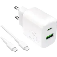 Puro Power Kit: Ladegerät Daily 1 X USB-A Und 1 X USB-C + USB-C Kabel