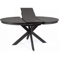 Feldmann-Wohnen Esstisch Küchentisch Porto Keramic 120-160x120x76cm Corso grau schwarz ausziehbar
