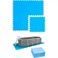 Eyepower 4,7 m² Poolunterlage - 20 EVA Matten 50x50 Pool Unterlage - Unterlegmatten Set
