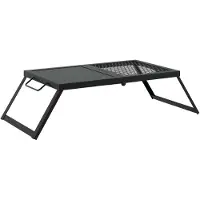 vidaXL Faltbarer Campinggrill 68 x 30 x 17 cm Legierter Stahl Schwarz