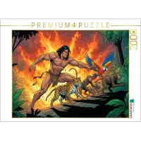 CALVENDO Puzzle: Tarzan rettet Tiere vor den Flammen | 2000 Teile, fertige Größe: 90 x 67 cm | Fotopuzzle für entspannte Stunden