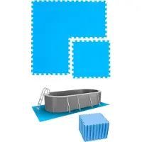 Eyepower 8,4 m² Poolunterlage - 36 EVA Matten 50x50 Pool Unterlage - Unterlegmatten Set