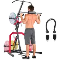 Vevor Corner Leverage Gym Heim-Fitnessgerät mit 2:1-Verhältnis LAT Low Row System