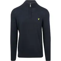 Lyle & Scott Half Zip Pull Merino Wolle Navy
