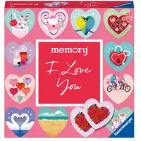 Ravensburger moments memory I love you - 22398 - Spieleklassiker - 24 in Herzform gestanzte Kartenpaare sagen: Ich hab dich lieb