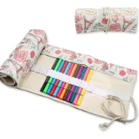 Merkloos Stiftekontainer aus Canvas – 72 Fächer – Rollbar – 82 x 82 x 20 cm – Pagode