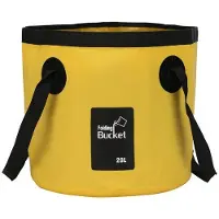 OEM Opvouwbare 20L Kampeeremmer, geel, lichtgewicht