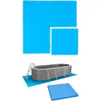 Eyepower 2,6 m² Poolunterlage - 4 EVA Matten 81x81 Pool Unterlage - Unterlegmatten Set
