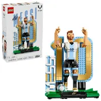 LEGO Editions Lionel Messi - Fußballlegende Spielzeug - 3D Figuren Modellbau - DIY Kinderzimmer Deko - Geschenk für Jungen, Mädchen ab 12 Jahren und erwachsene Sportfans - 43015