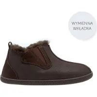 Vanuba Columbia Lammfell Hausschuhe Damen Schuhe - Badelatschen Damen Hausschuhe - Leder Wolle Pantoffeln Damen - Bequeme Schuhe Damen Lammfell-Hausschuhe - 42 EU Leder Harz Braun Braun