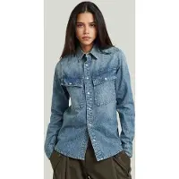 G-Star Regular-Shirt mit 2 Taschen - Hellblau - Damen - XL