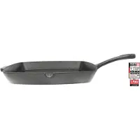 Elo Grillpfanne "Gusseisen Pfanne Ø 28 cm", grau, B:32,2cm H:7,5cm L:48cm Ø:28cm, Pfannen, Grillpfanne, Außen emailliert