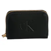 Calvin Klein Geldbörse "BOLD CK MEDIUM ZIP AROUND" Mini Portemonnaie, Geldbeutel, Money Pocket mit CK-Logo