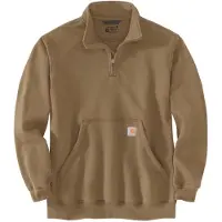 Carhartt - Marquette 1/4-Zip Mock-Neck Sweatshirt - Pullover Gr L braun